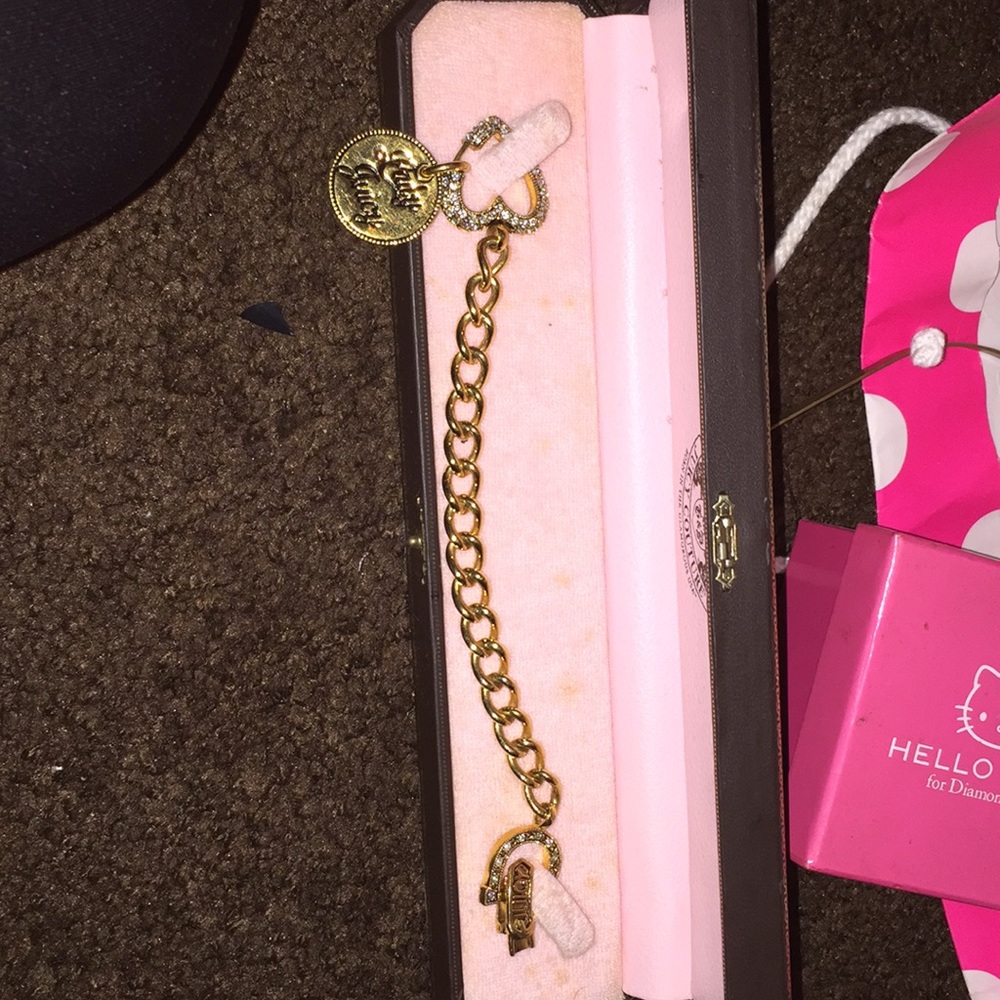 Juicy couture diamond heart bracelet
